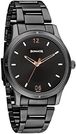 Sonata Black Dial Analog Watch for Women-NR8183NM02