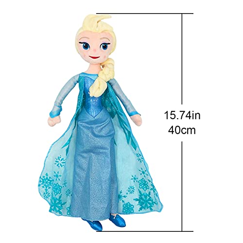 Ksopsdey Frozen Plüschtier Spielzeug, ELSA Plüschtier Anime Plüsch Flauschiges Plüschtier für Kinder Puppe Plüsch Geburtstag Weihnachten Geschenk