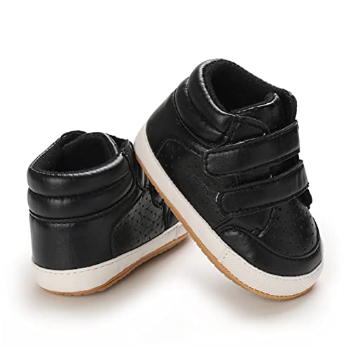 Image of E-FAK Baby Shoes Boys Girls Infant Sneakers Non-Slip Rubber Sole Toddler Crib First Walker Shoes