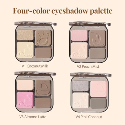 YiGuMy Face & Body Contour Palette - Highlighter Makeup Powder Stick with Glow Bronzer, Blush & Shimmer Cream, Korean Natural Glow, Gold/Silver/Vintage Non-Greasy Skin Tone (V1 Coconut Milk)