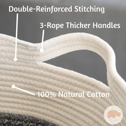 Little-Hippo-Baskets-XXXL-Large-Cotton-Rope-22x22x14-Storage-Woven-Blanket-Living-Room-Toy-Basket-for-Organizing-Baby-Gift-Kids-Organizer Little Hippo Baskets XXXL Large Cotton Rope 22x22x14 Storage Woven Blanket Living Room Toy Basket for Organizing Baby Gift Kids Organizer