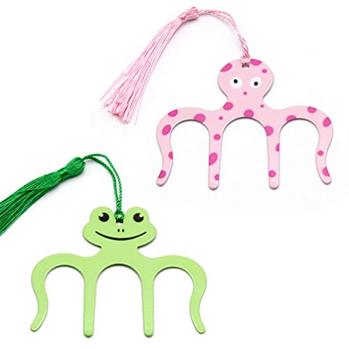 ARTIBETTER 2 Pcs de Metal Clipe de Livro de Música Titular da Página Marcador Folha de Marcadores pa