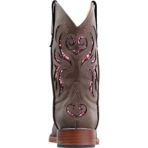 Image of ROPER Kids Girls Glitter Breeze Square Toe Casual Boots Mid Calf