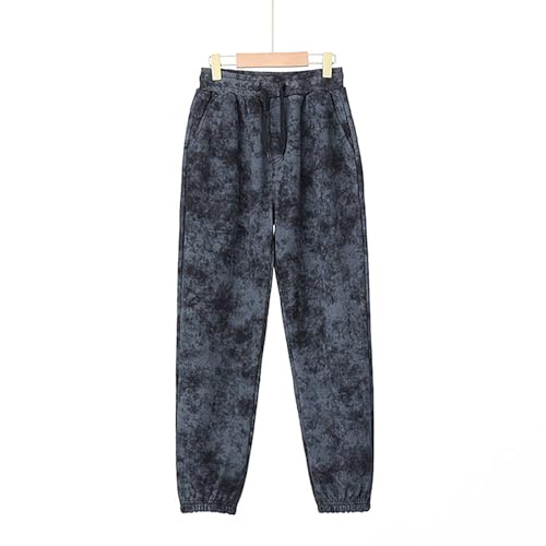 BILIKEYU Boys Fall Winter Sweatpants Kids Prints Elastic Waist Loose Fit Trousers with Pockets for 4 to 122