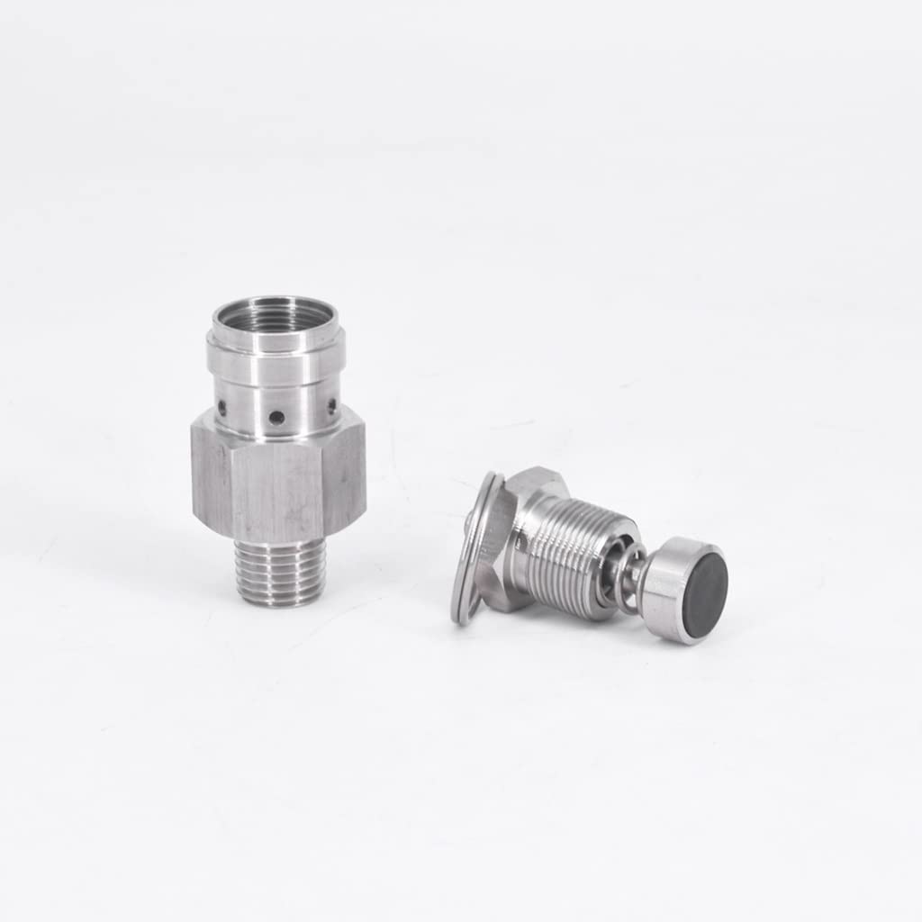Válvula de Seguridad de Alivio de presión de liberación de Aire Ajustable Sanitaria de 1/4" NPT SUS304, for válvulas de compresor de Cerveza casera(0.1 Mpa)