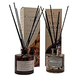 Set x 2 Ambientadores Mikado 100 ml | Caramel Toffee + Warm Coccoa | Fragancias cálidas y duraderas | Ambientador de hogar y baño | Mikados Decorativo Elegante | Fabricados en España