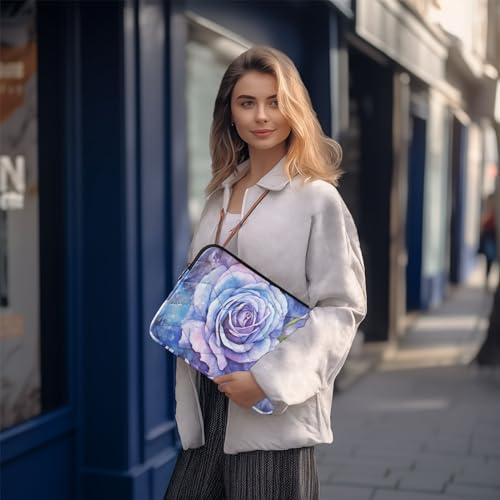 Funda para portátil 13-14'' acuarela rosa azul impermeable miniatura 7