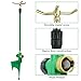 RESTMO 3-Arm Sprinkler with Adjustable Telescoping Base, 360 Degree Rotation High-Rise Lawn Sprinkler for Large Area Coverage, Gardening Watering System Sprinklers, Lawn Irrigation System