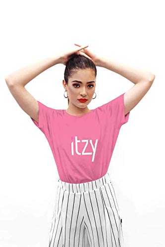 Adullam ITZY Kpop | T-Shirt | Girl's Half Sleeves | ITZY K-POP T-Shirt | T-Shirt | ITZY Merchandise | ITZY for Girls | ITZY Girls | ITZY Love | ITZY White
