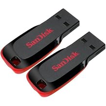 SanDisk Cruzer 16GB 8GB x 2 Cruzer Blade USB 2.0 Flash Drive Jump Drive Pen Drive Sdcz50 - Two Pack