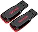 SanDisk Cruzer 16GB (8GB x 2) Cruzer Blade USB 2.0 Flash Drive Jump Drive Pen Drive Sdcz50 - Two Pack