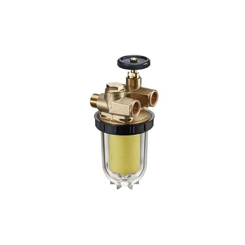 Oventrop filtre à mazout double conduite oilpur dN 10, avec tamis de filtration en acier niro - 100–150 m²