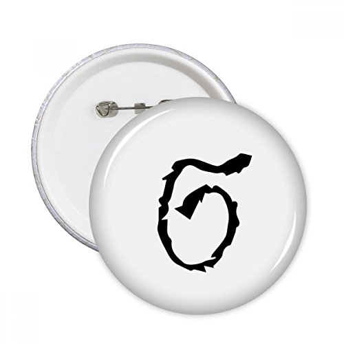 Badge grec Sigma bouton rond XXL pour masquer un défaut de vêtement