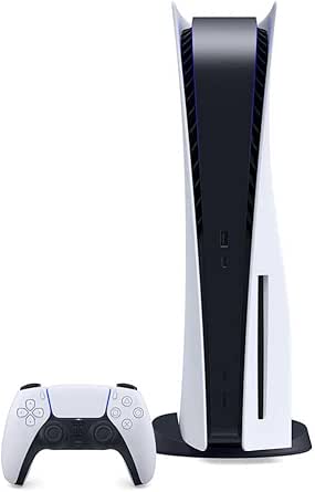 Sony, Console PlayStation 5 Édition Standard avec lecteur Blu-ray 4K, SSD Ultra-Rapide, Audio 3D, Ray Tracing, 1 Manette DualSense avec Retour Haptique et Gâchettes Adaptatives, Couleur : Blanche