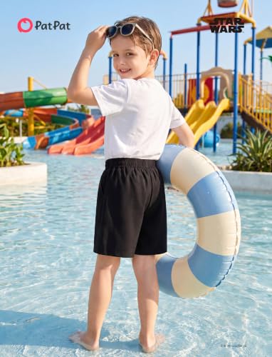 Image of Disney Stitch Spiderman Star Wars Cars Toy Story Mickey Boy Swim Trunks UPF50+Swim Shorts Compression Liner & Quick-Dry 6M-9Y