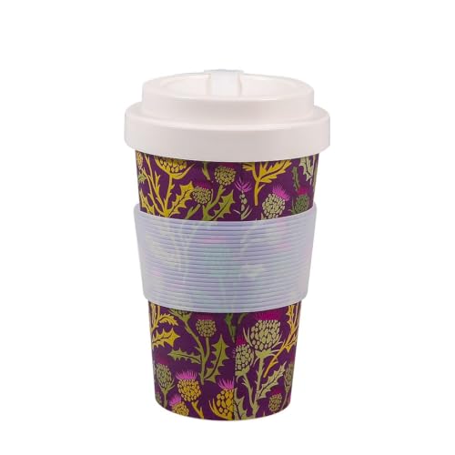 ECO CHIC Tasse à café de voyage en plastique recyclé, passe au micro-ondes et au lave-vaisselle,...