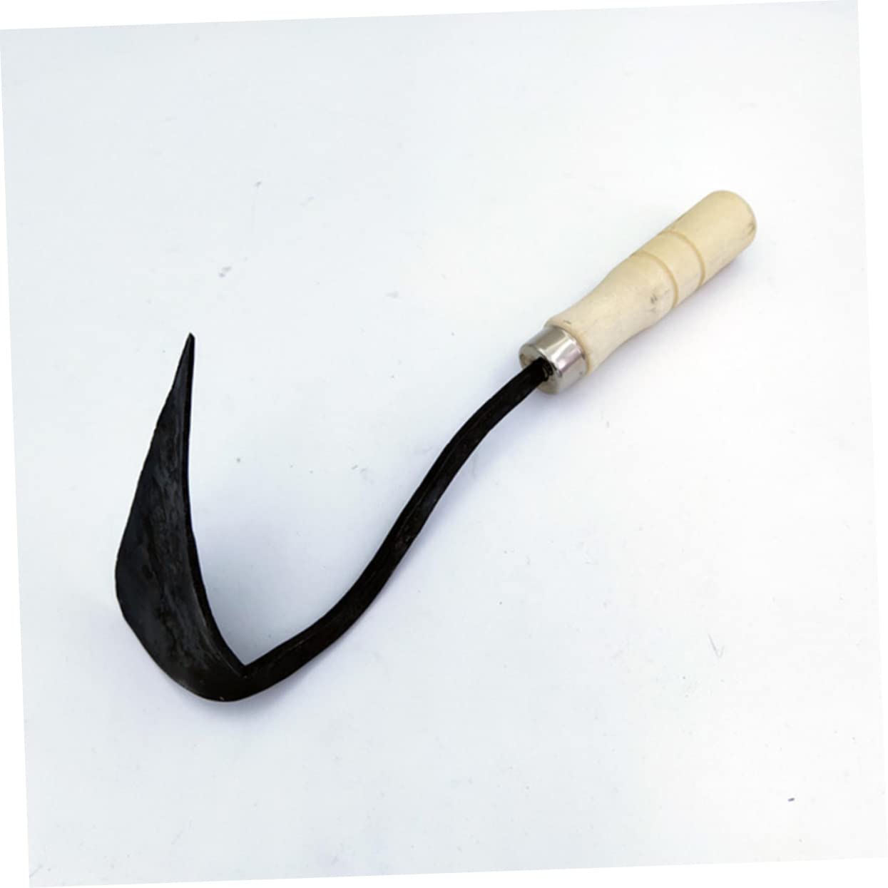TOYANDONA Attrezzo da Giardino Manico in Legno e Punta Triangolare in Acciaio al Carbonio Medio, Leggera e Resistente per Diserbo e Giardinaggio Manuale Efficiente
