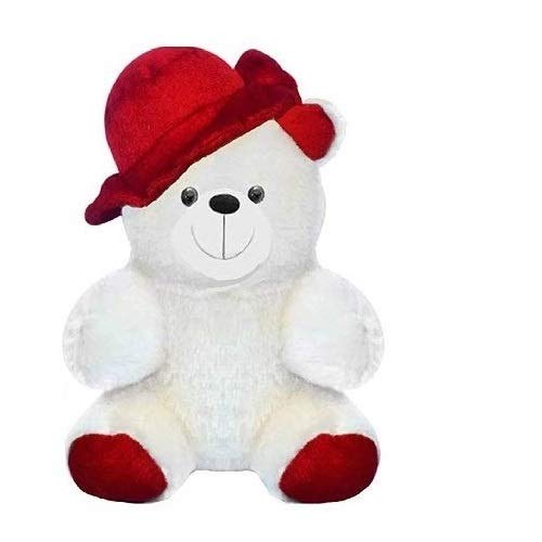 Shivay international - White in Red Cap Soft Toy for Kids, Girls & Children Gifting Playing Teddy Bear in Size of 30 cm Long (B08H8G45TC) Amazon Price History, Amazon Price Tracker