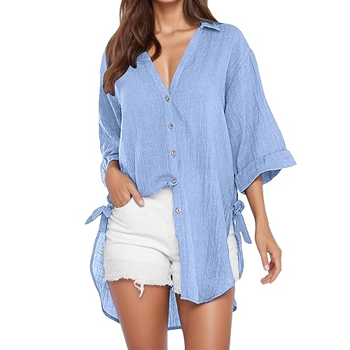 Blouse en coton ample idéale pour une tenue de bureau décontractée