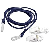 [タイムリー] 手袋ひも 紐 子供 ベビー キッズ ひものみ クリップ付 紛失防止 スノーグローブ ネイビー F