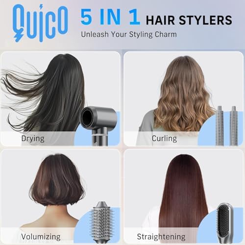 Quico 5 in 1 Blow Dryer Brush Set - Multi Styler Hair Tool
