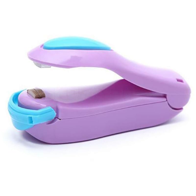 SHRAV Mini Plastic Handheld Portable Sealing Machine Heat Sealer Stapler for Packing Polybags & Packets,Food Storage, Vacuum Bags, Chips-image-3
