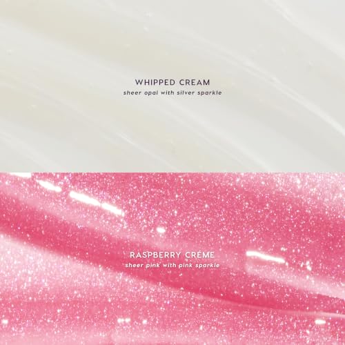 Image of ColourPop Fresh Kiss Glossy Lip Balm Set - Hydrating Lip Care Enriched with Peptides + Hyaluronic Acid - Shimmer + High Shine Finish - Vegan + Cruelty-Free - Raspberry Cake (2 Count)