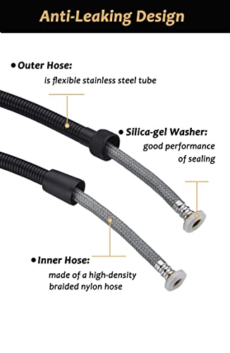 Handheld Bidet Sprayer for Toilet Kit (Black) - 4-Mode Bidet Sprayer with Bidet Hose, Adjustable Water Pressure Bidet Sprayer,Toilet Bidet Attachment Sprayer for Personal Hygiene