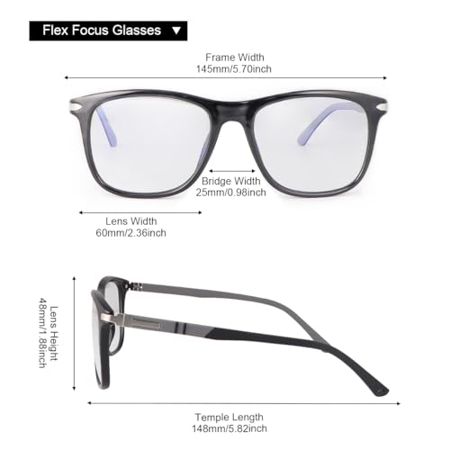 Image of MIRYEA Spring Hinge Photochromic Gray Sunglasses Blue Light Blocking Glasses for Men Women Day Night Gaming TV Phones Computer Eyeglasses UV400 Protection Anti Glare Lightweight TR90 Full Rim Eyewear