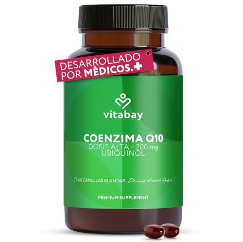 Vitabay Coenzima Q10 Ubiquinol 200 mg – 60 cápsulas – alta dosificación