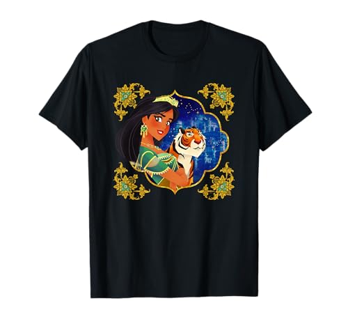 T-shirt Disney Princesse Jasmine et Rajah en coton doux pour femme et ado