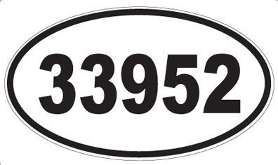US Decal, Inc. Number 33952 Oval Sticker