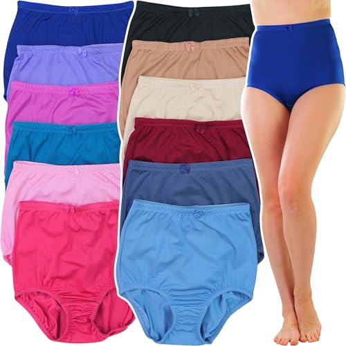 Image of ToBeInStyle Women's Pack of 6 High-Waisted Girdle Brief Tummy Support Everyday Panties