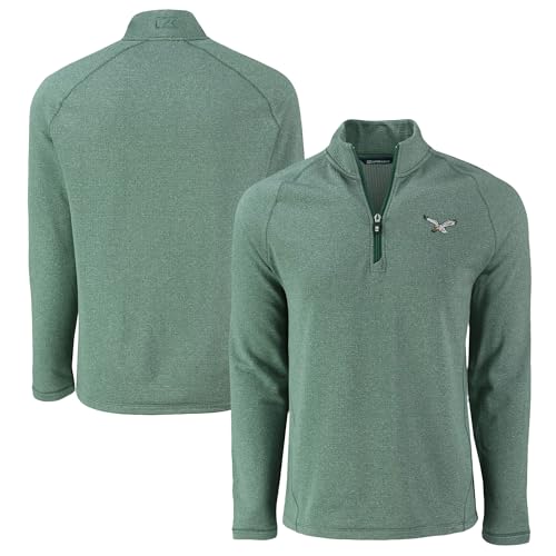 Cutter & Buck Men's Eagles Peshastin Eco Fleece Quarter-Zip