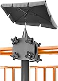 𝗦𝗶𝗰𝗵𝗲𝗿 𝗴𝗲𝗻𝗶𝗲𝘀𝘀𝗲𝗻 - Balkonsonnenschirme mit UPF 50+ gewährleisten zuverlässigen Sonnenschutz; ideal als Balkonblende, Gartenschirm, Marktschirm.