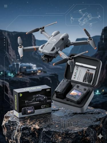 Image of Drone with 4k Camera Foldable 1080P HD Drone with FPV Live Video, Smart Gestures Selfie, Altitude Hold, One Key Take Off /Landing, 3D Flips for Kids and Adults.A1