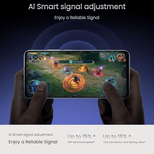 Image of realme P3x 5G Smartphone 8+128GB Lunar Silver,6.72-inch Screen,120Hz Display,6000mAh Battery,45W SuperVOOC, 50MP Camera, MediaTek Dimensity 6400 Processor, IP64