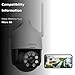 DEKCO 2K WiFi Surveillance Security Camera Outdoor/Home/Dome, Pan-Tilt 360° View, 3MP, Motion Detection and Siren, 2-Way Audio,Full Color Night Vision, Waterproof