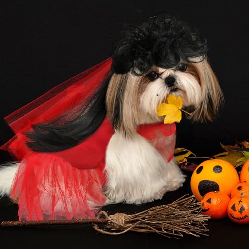 Disfraz de perro boda roja Halloween talla M miniatura 4