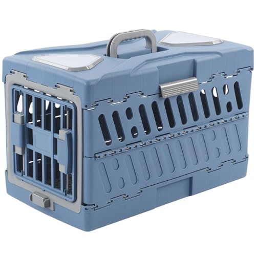 RoastMeペットキャリー 航空ケース 折りたたみ ケース ペットキャリーケース 猫用 犬用 犬猫兼用ハードクレート 通気性 換気 旅行 収納便利 軽量 航空輸送ボックス キャンピングキャリポータ ペットキャリー ハードタイプ (2)