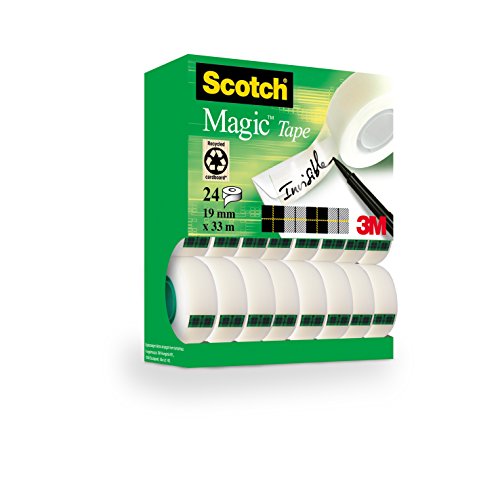 Scotch Magic - cinta adhesiva, 19 mm x 33 m (24 unidades)