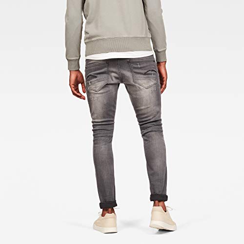 G-STAR Herren Revend Skinny Jeans, Grau (lt Aged Destroy 51010-6132-1243), 28W / 34L 2