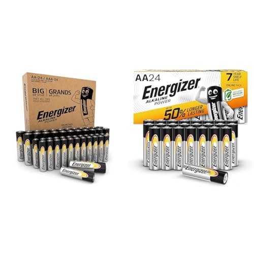 Piles Alkaline Power AA longue durée lot de 24 pour une alimentation stable