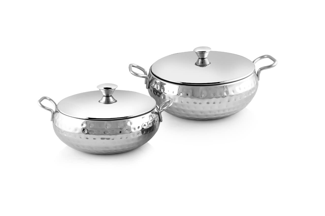 Handcrafted Handi Set with SS LID Amazon.in Home & Kitchen
