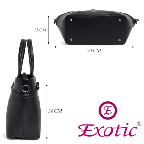 Image of EXOTIC Premium Structured Tote Bag for Women | Handbag with Sling Strap | Elegant Office & Casual Bag