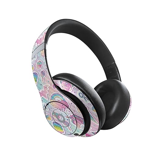 Image of MightySkins Carbon Fiber Skin Compatible with Beats Studio Pro - Unicorn Popsicle | Protective, Durable Textured Carbon Fiber Finish | Easy to Apply
