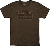 Mapgul Cotton Crew Neck T-Shirt for Men, Go Bang Parts Brown, X-Large