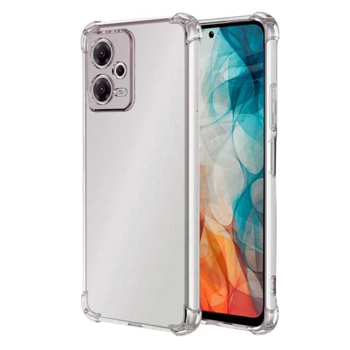 OcioDual Funda Protectora TPU Compatible Redmi Note 12 Pro 5G/Poco X5 Pro 5G, Carcasa de Protección Transparente con Esquinas Reforzadas, Protección para la Cámara Trasera, Flexible en Silicona Gel