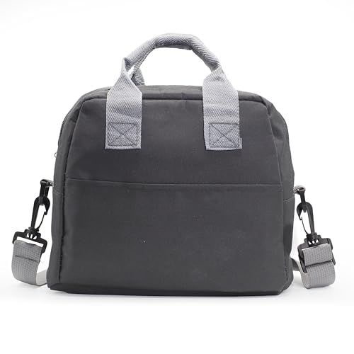 8L Borsa Frigo, Borsa Termica 15*27*23Cm-Borsa Termica Porta Pranzo Con Tracolla 170Cm, Borsa Frigo Piccola Con Manici Robusti, Porta Pranzo Termico Elegante, Borsa Porta Pranzo Cerniere Resistenti