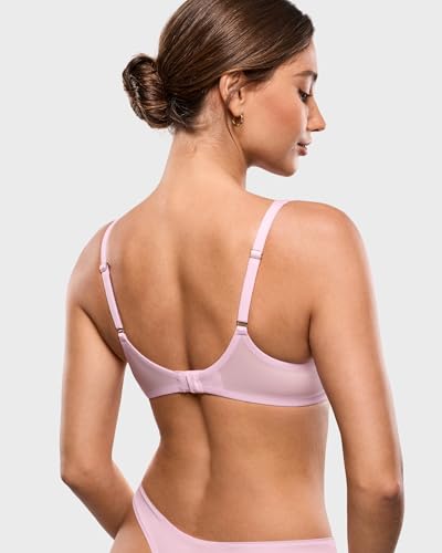 Image of INLYRIC Women's Mesh Balconette Bra Unlined | Ultra-soft, Unlined, Underwire, Light Support, No Padding, Semi-sheer, Demi, Seamless Look, Sexy, Supportive Comfortable